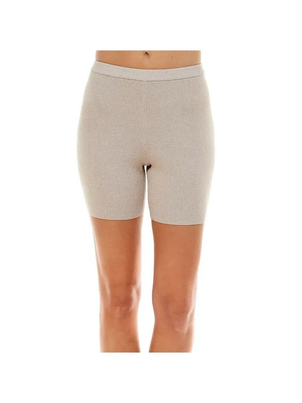 𝅺wayf BNWOT Womens beige knit "luke" biker shorts